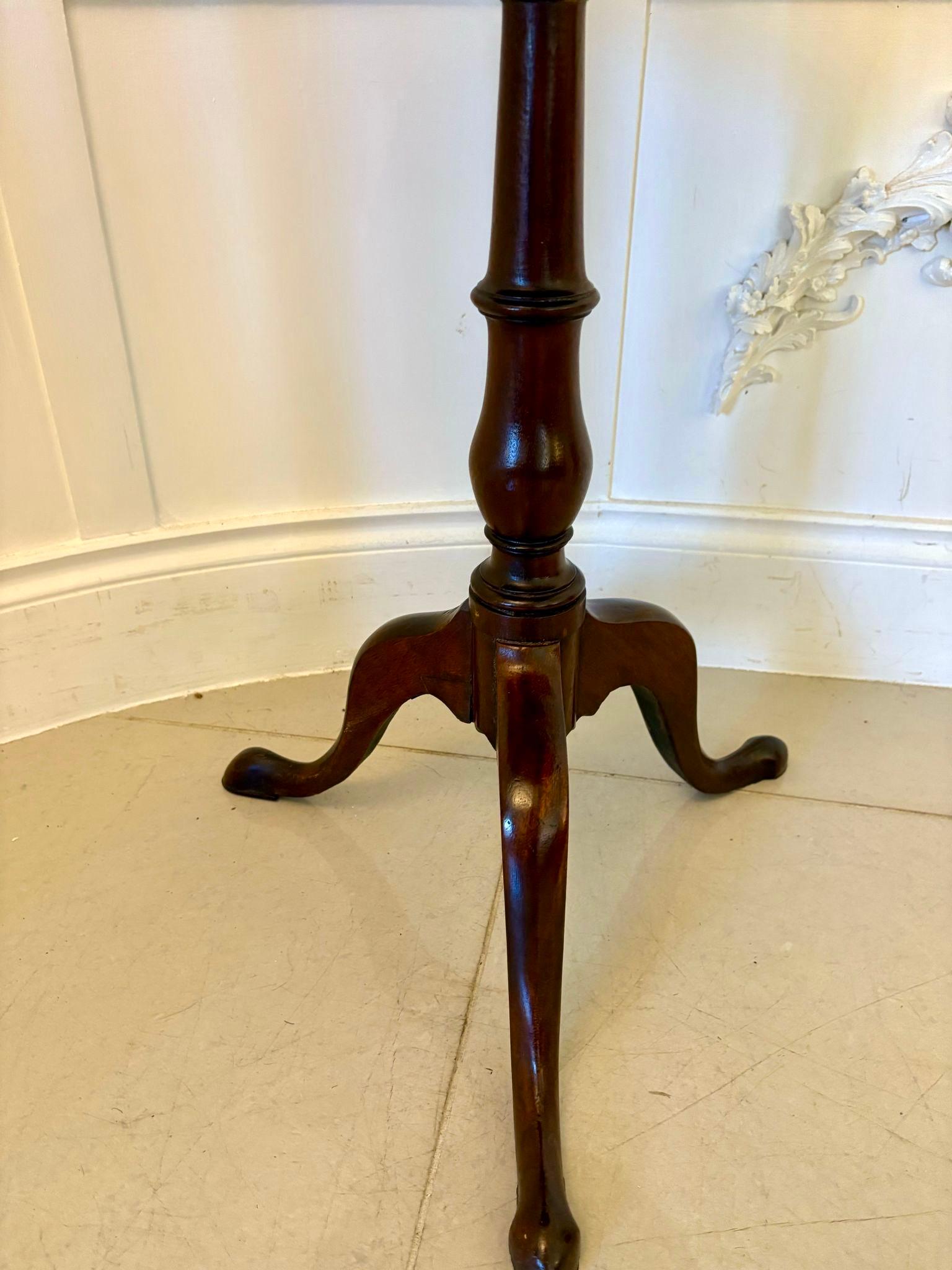 Ancienne lampe circulaire de qualité George III en acajou en vente 1
