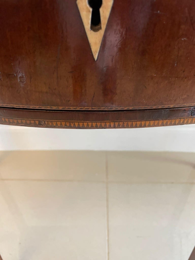 Antique George III Quality Mahogany Demi Lune Shaped Tea / Console ...