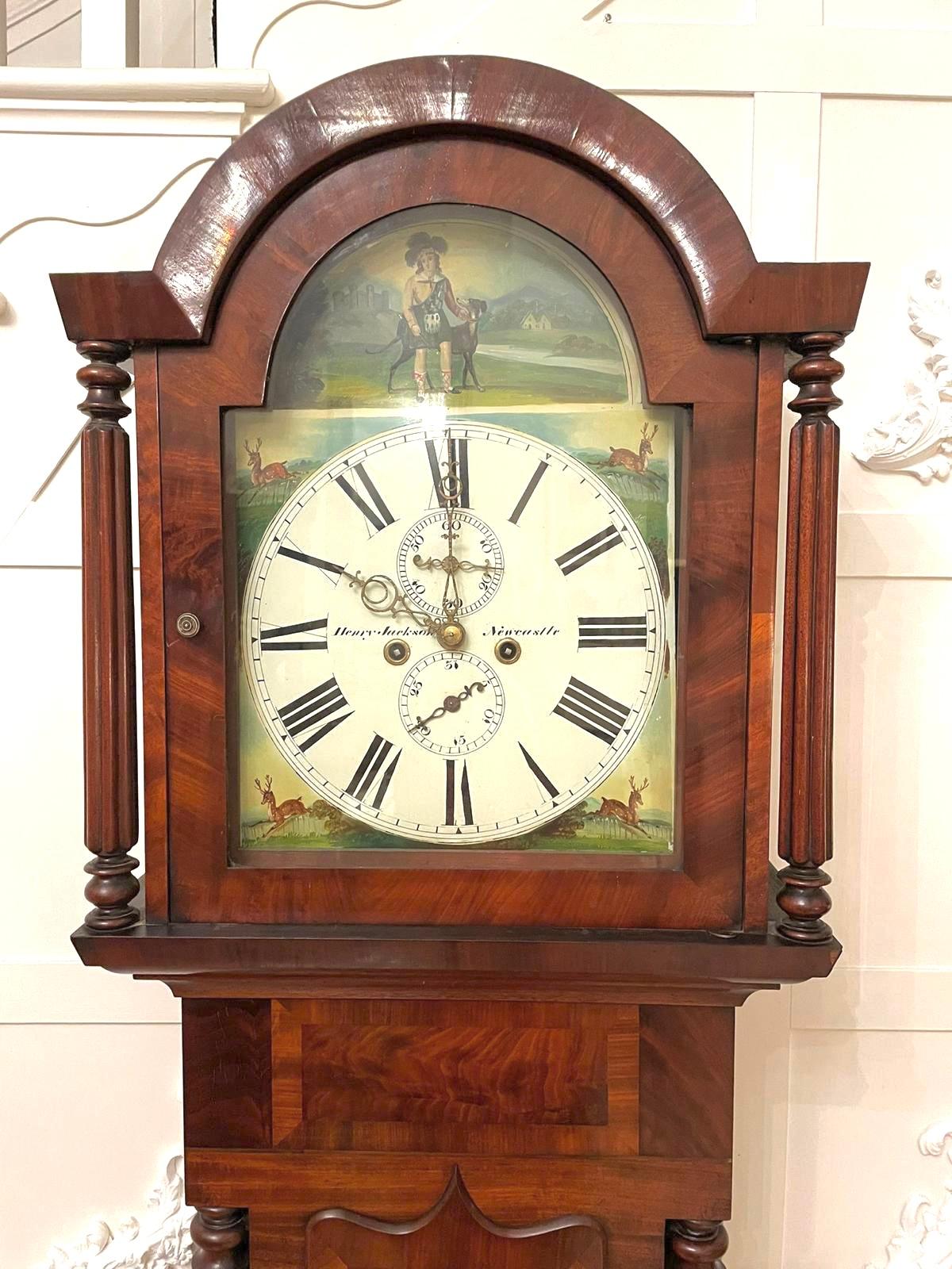 Antique George III Quality Mahogany Eight Day Longcase Clock 8