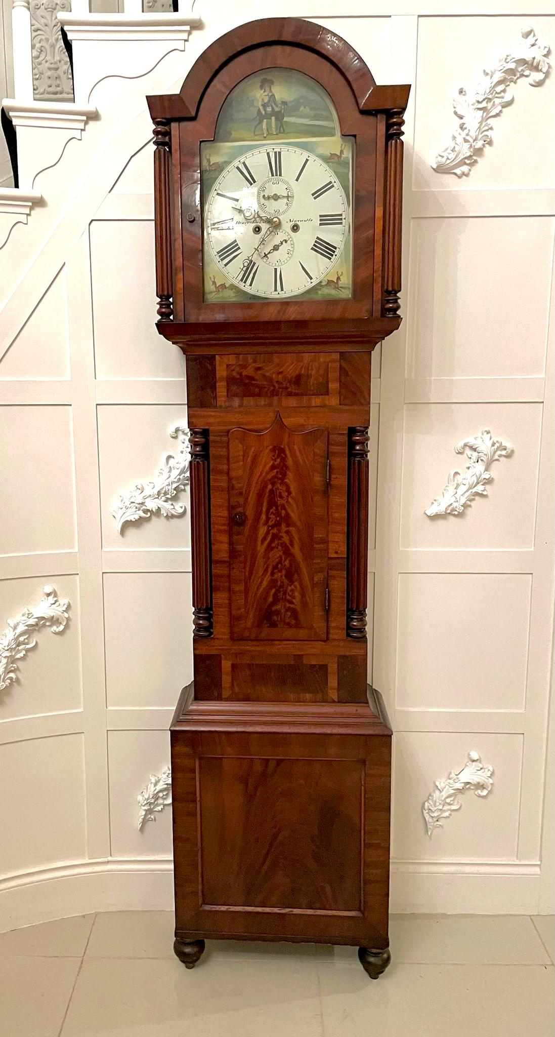 Antique George III Quality Mahogany Eight Day Longcase Clock 10