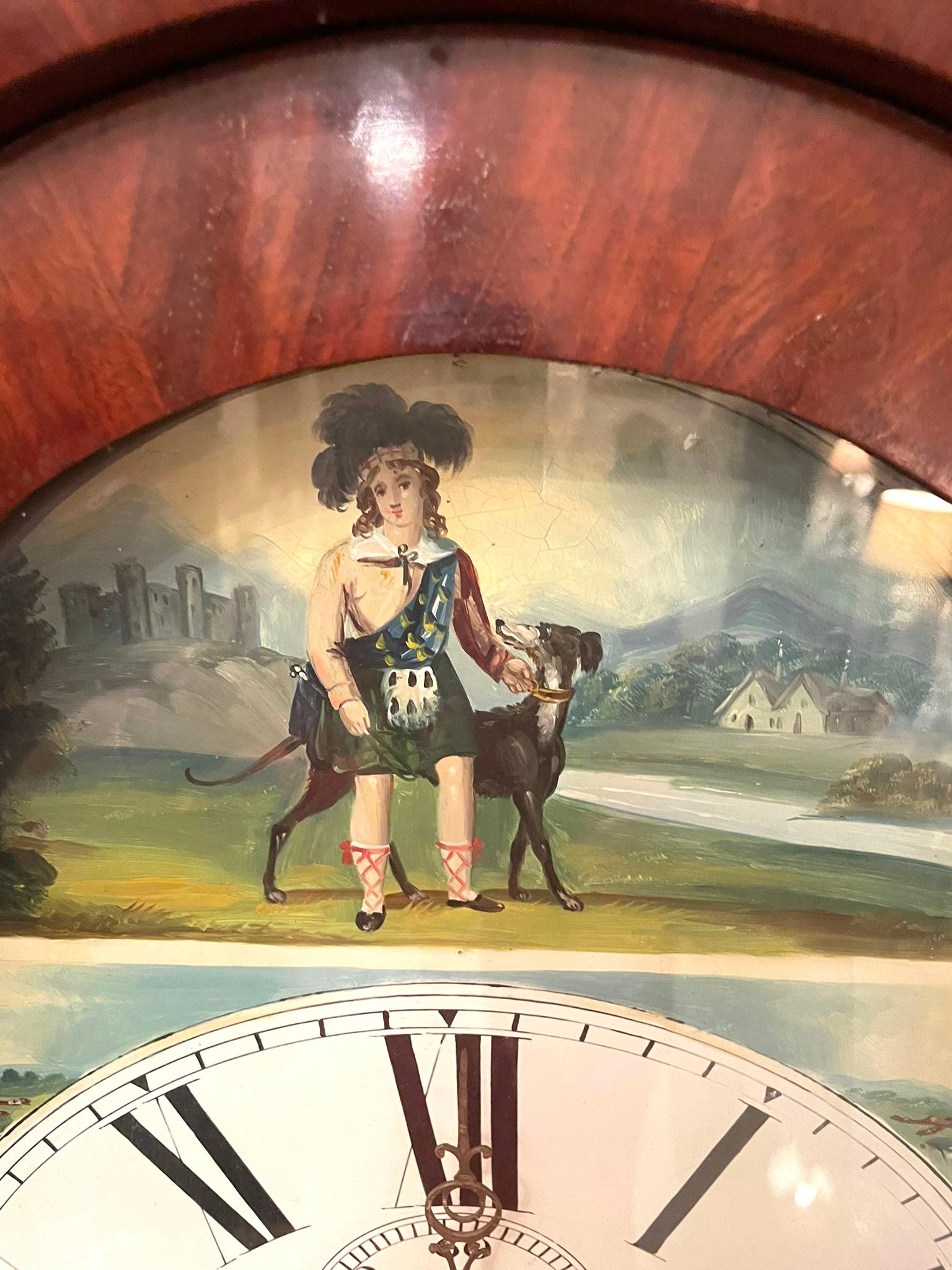 Antique George III Quality Mahogany Eight Day Longcase Clock 2