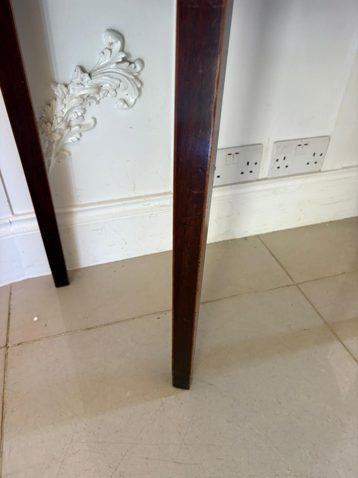 Other Antique George III Quality Mahogany Inlaid Demi Lune Shaped Card/Console Table For Sale