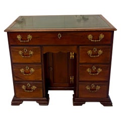 Antique George III Quality Mahogany Kneehole Desk