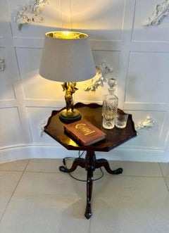 Antique George III Quality Mahogany Lamp/Coffee Table