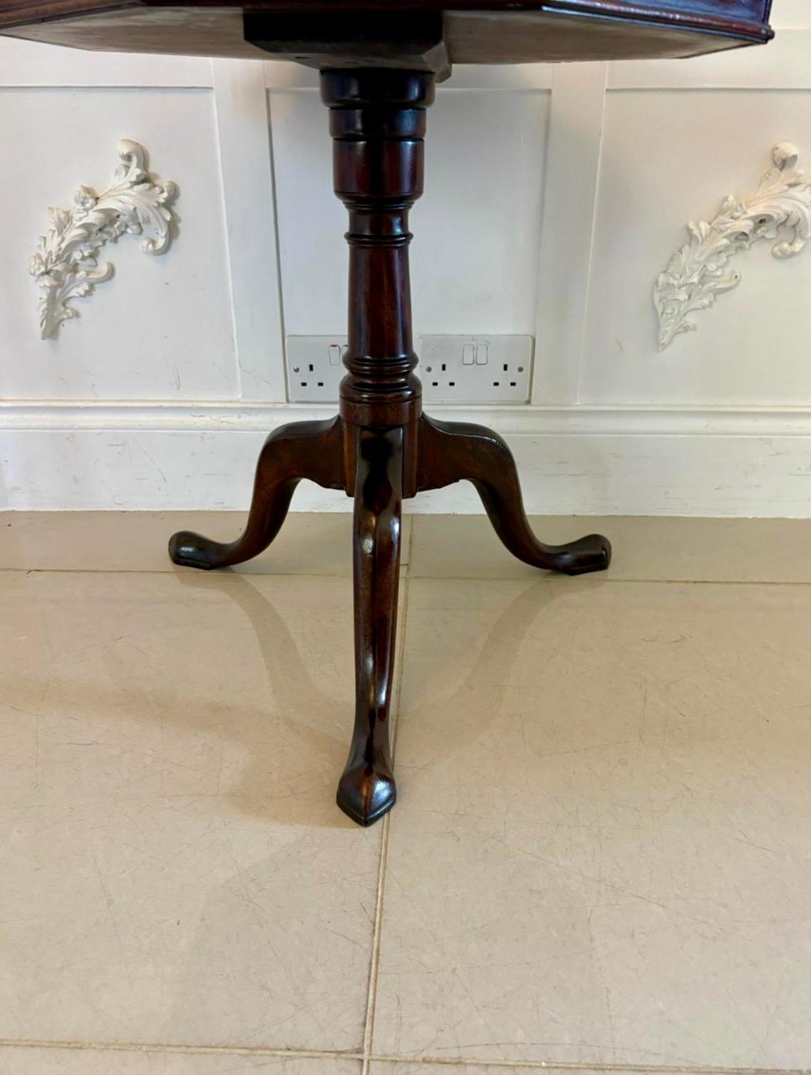 19th Century Antique George III Quality Mahogany Lamp/Coffee Table For Sale
