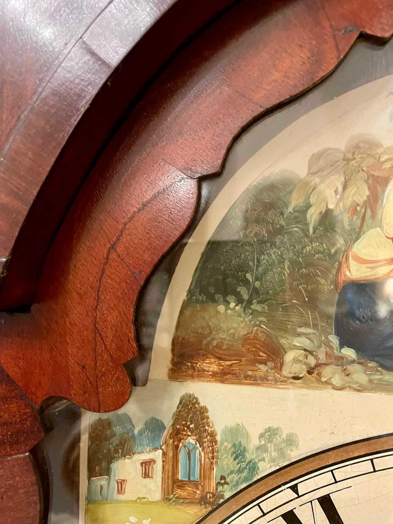 Antique George III Quality Mahogany Longcase Clock by Dan Williams, Crickhowell For Sale 13