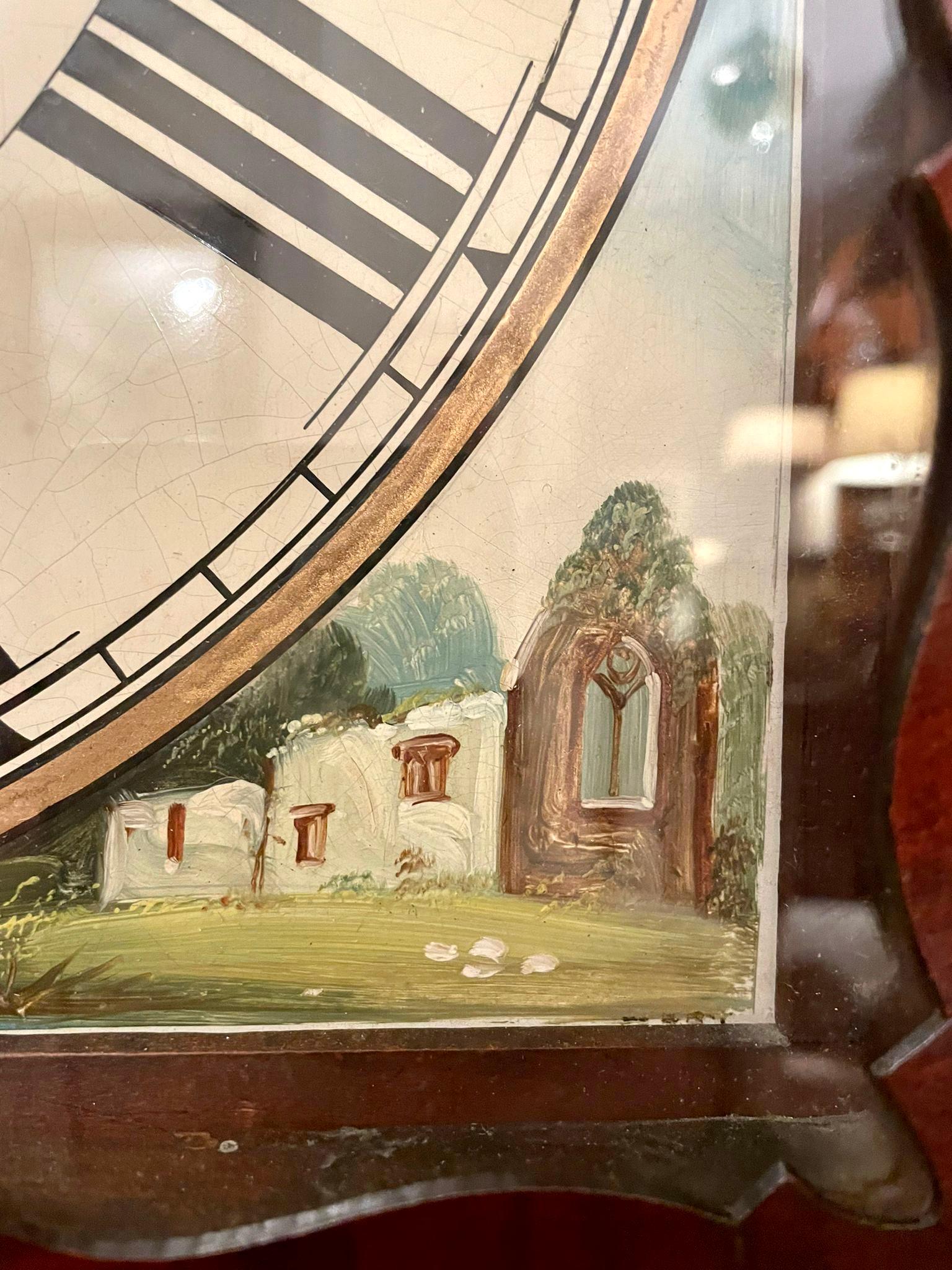 Européen Horloge de parquet ancienne en acajou de qualité George III par Dan Williams, Crickhowell en vente