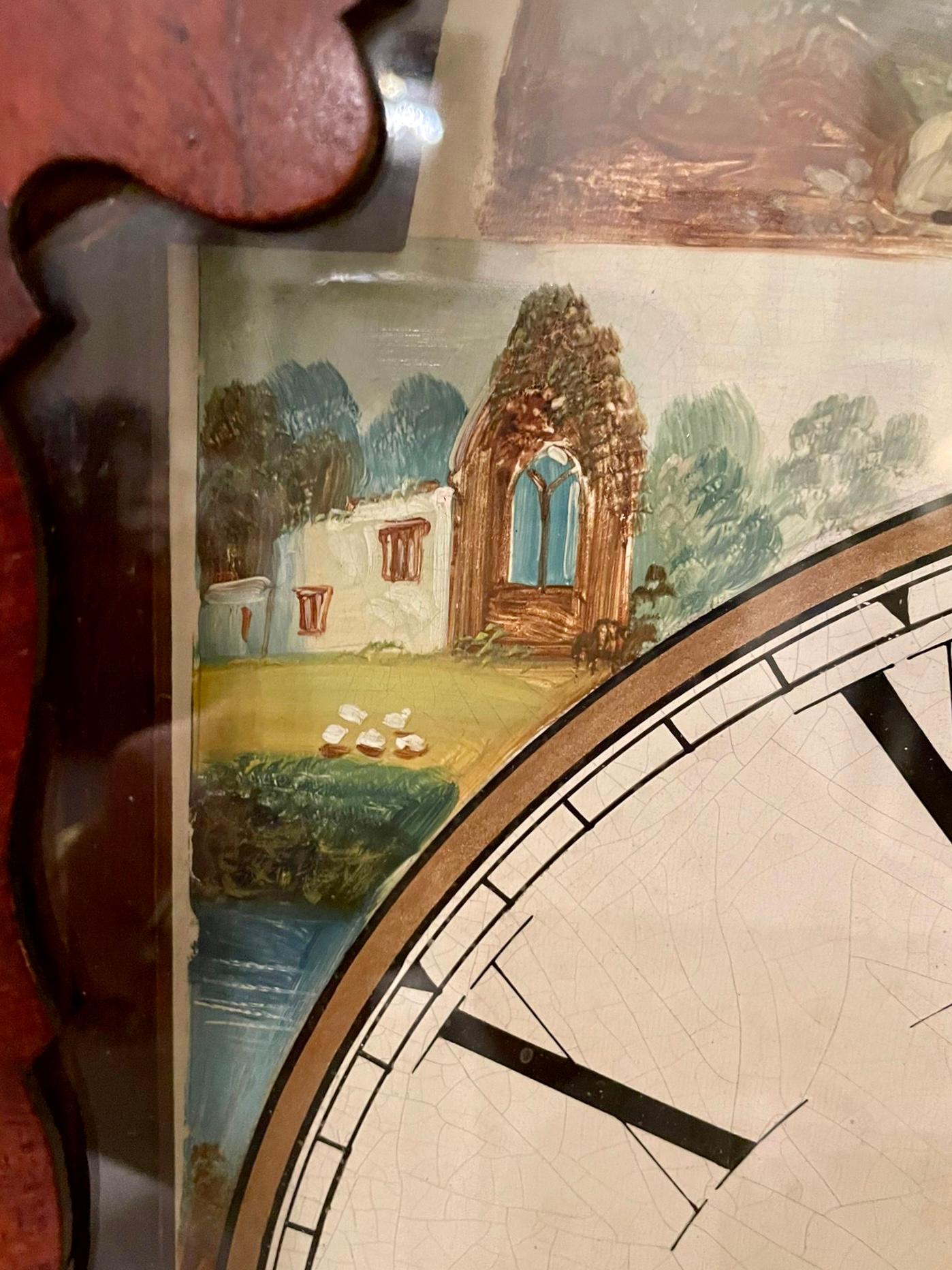 XIXe siècle Horloge de parquet ancienne en acajou de qualité George III par Dan Williams, Crickhowell en vente