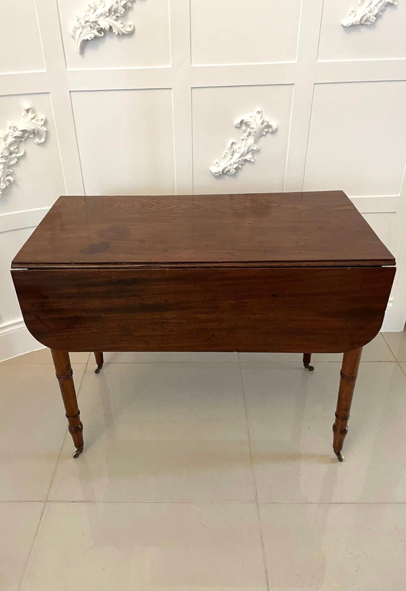 Antique George III Quality Mahogany Pembroke Table  In Good Condition For Sale In Suffolk, GB