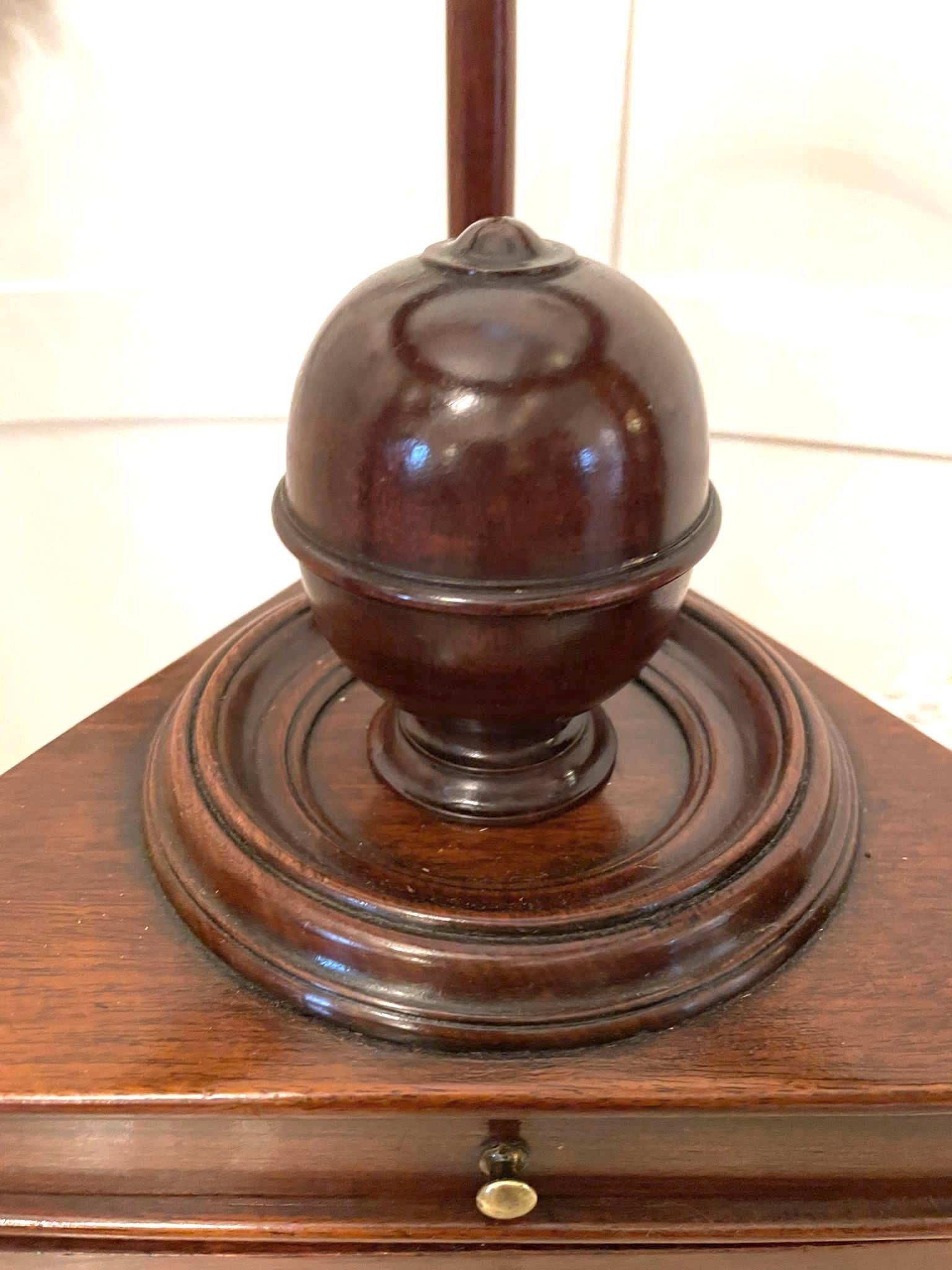  Antique George III Quality Mahogany Shaving Stand For Sale 3