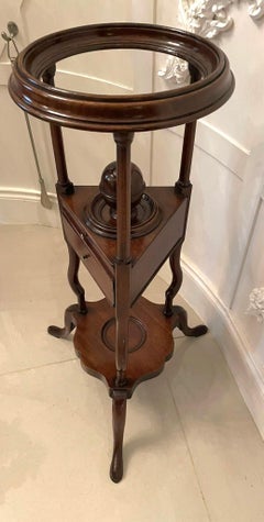 Antique George III Quality Mahogany Shaving Stand