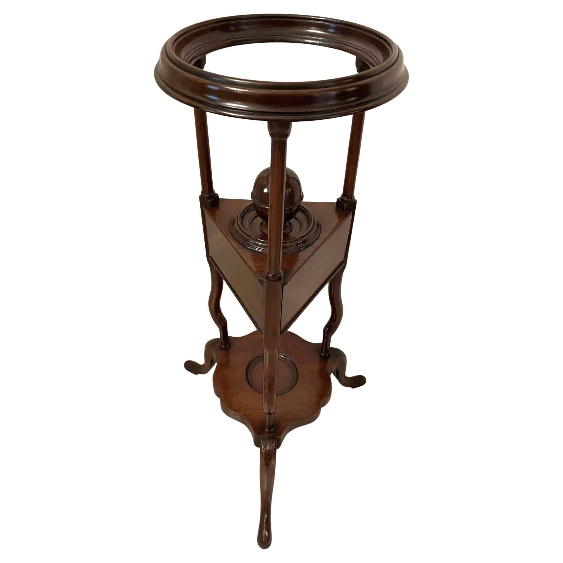  Antique George III Quality Mahogany Shaving Stand For Sale