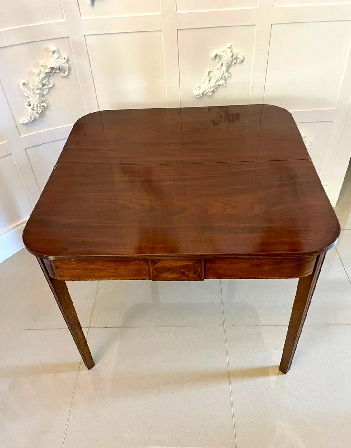 Other Antique George III Quality Mahogany Tea Table For Sale