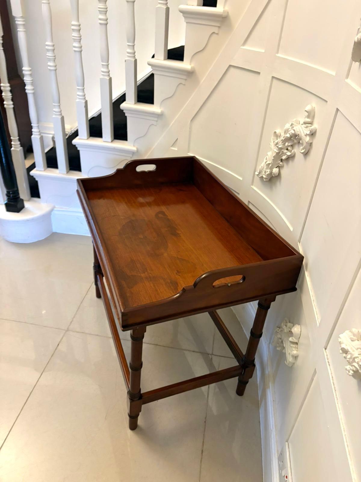 Ancienne lampe à plateau en acajou de qualité George III Bon état - En vente à Suffolk, GB