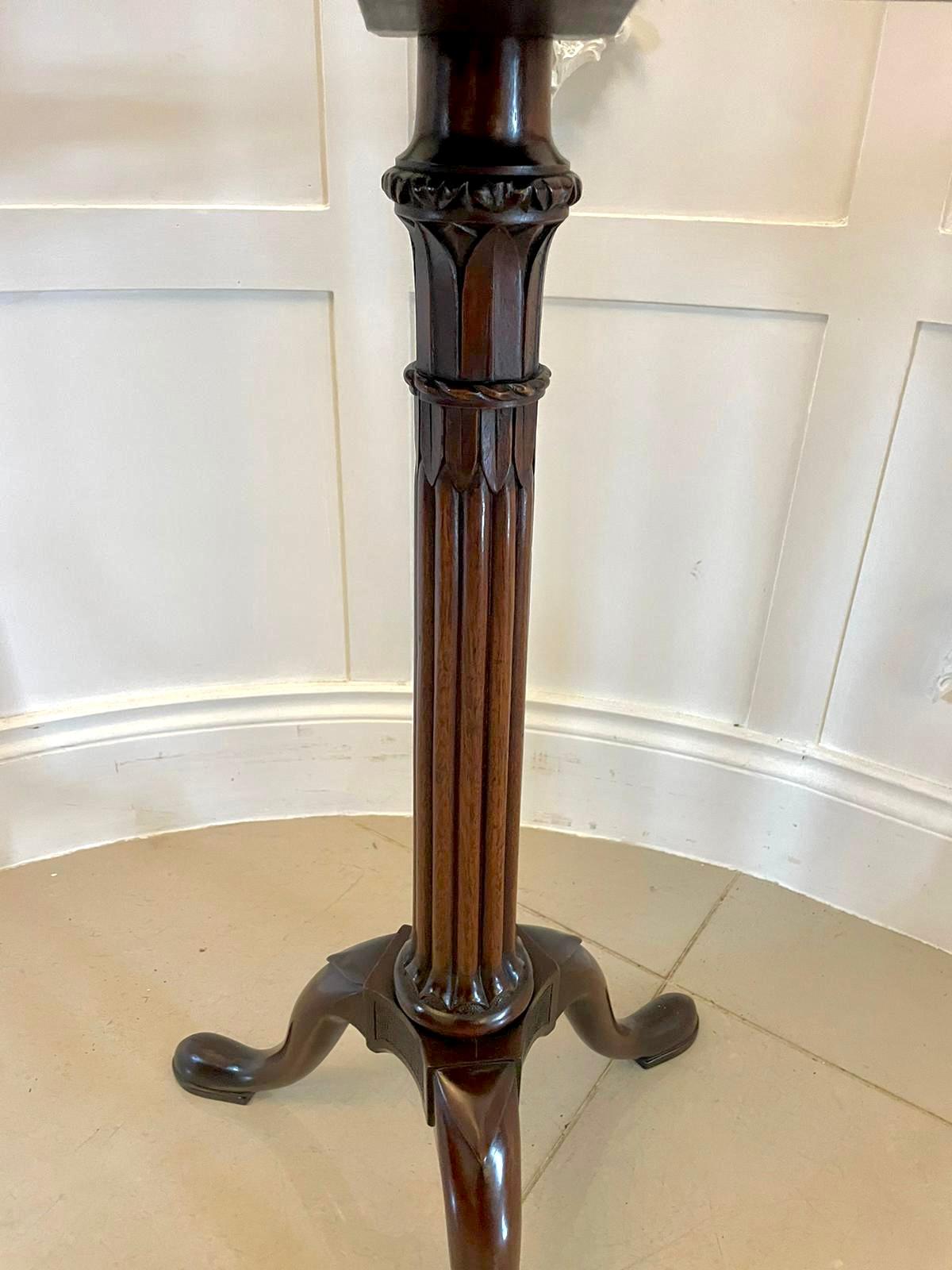 Antique George III Quality Mahogany Tripod Reading/Lamp Table 2