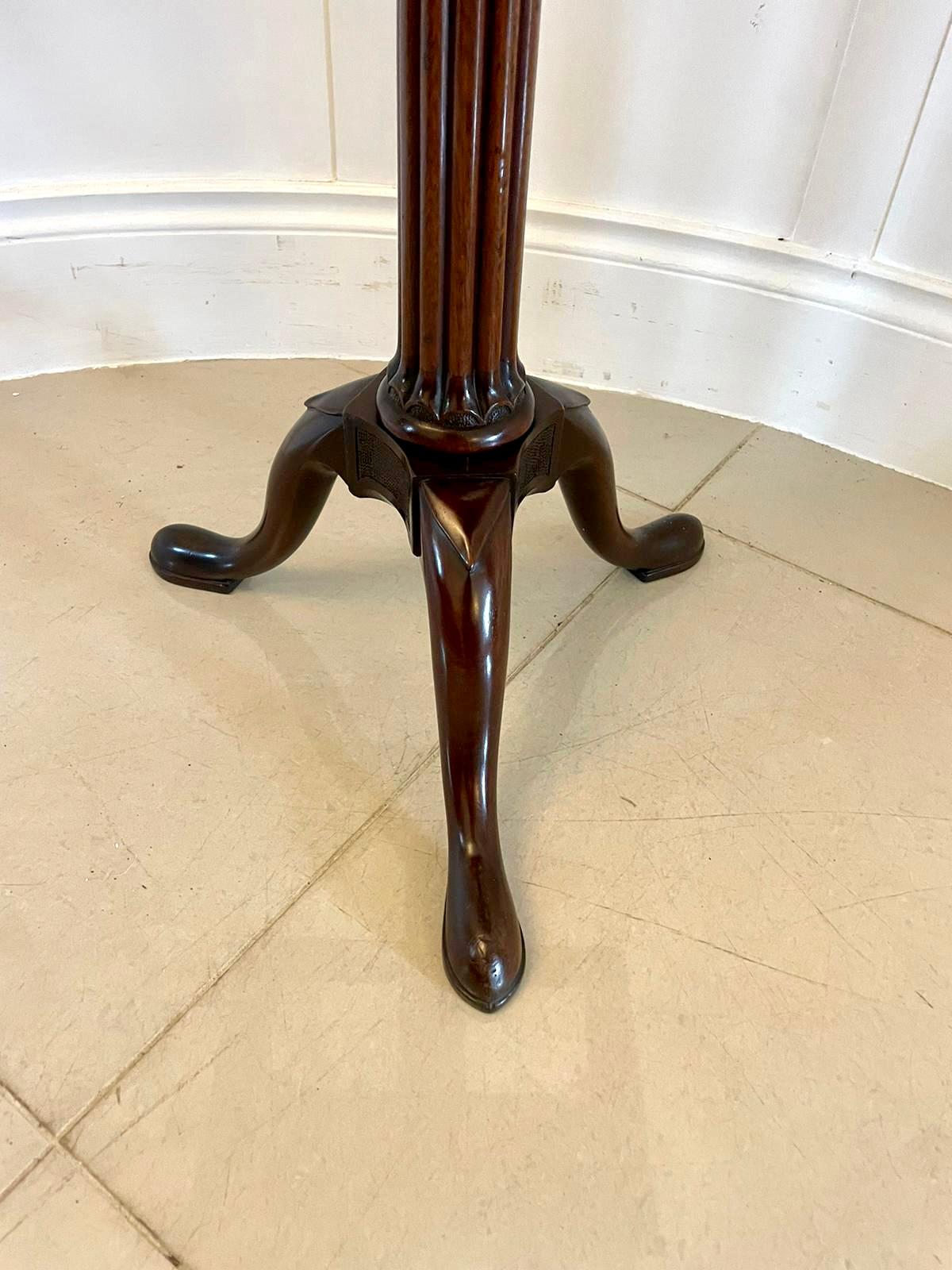 Antique George III Quality Mahogany Tripod Reading/Lamp Table 3