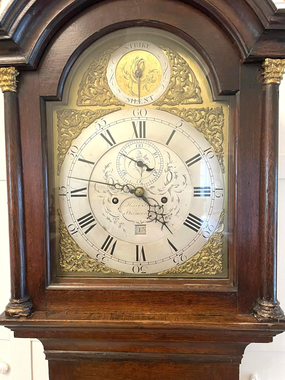 Antique George III Quality Oak Longcase Clock by Henry Frost Philmoorehill 2