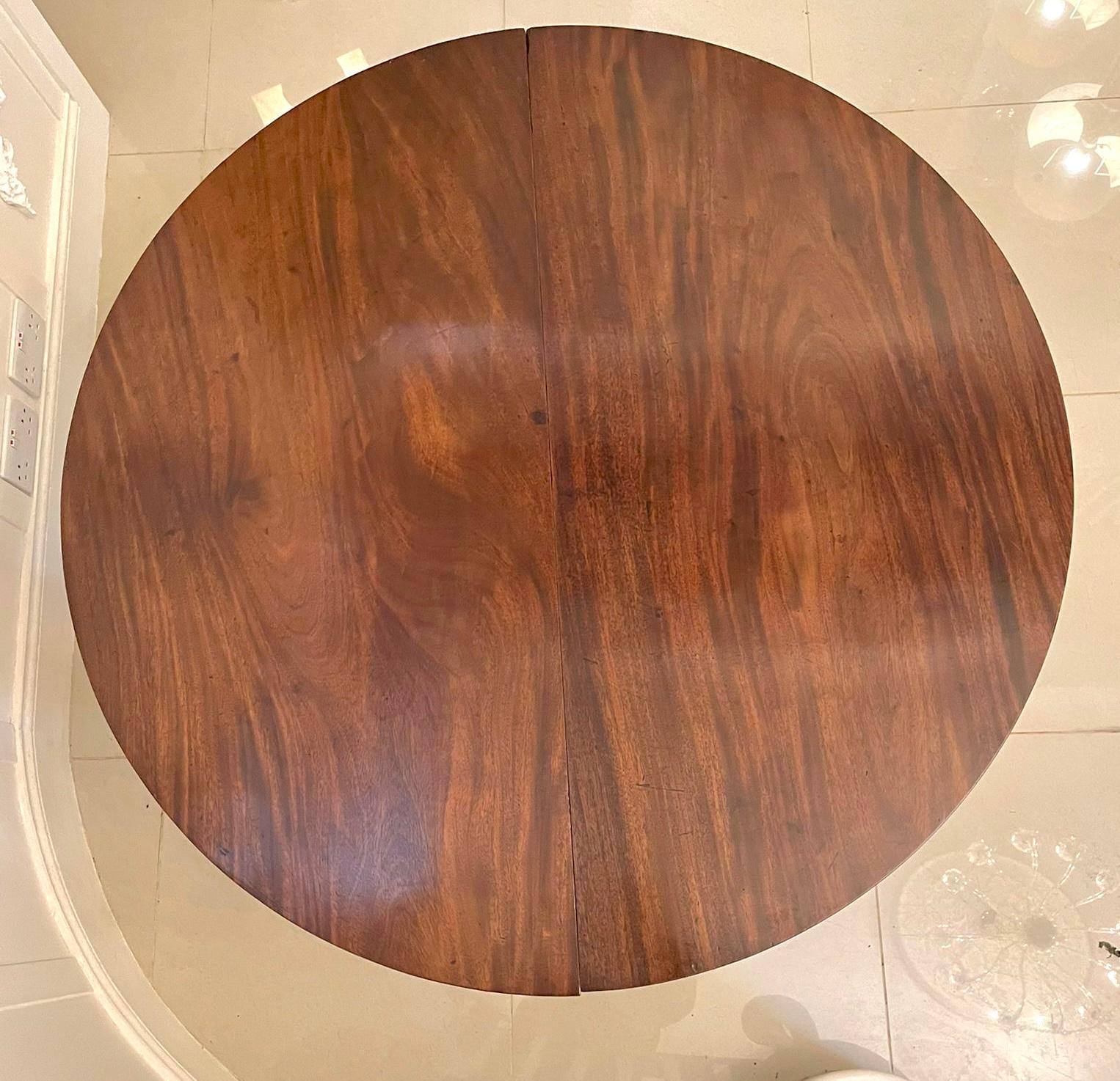 Antique George III Quality Pair of Mahogany Demi-Lune Console Tables 4