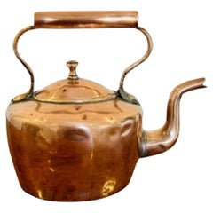 Antique George III Quality Small Copper Kettle