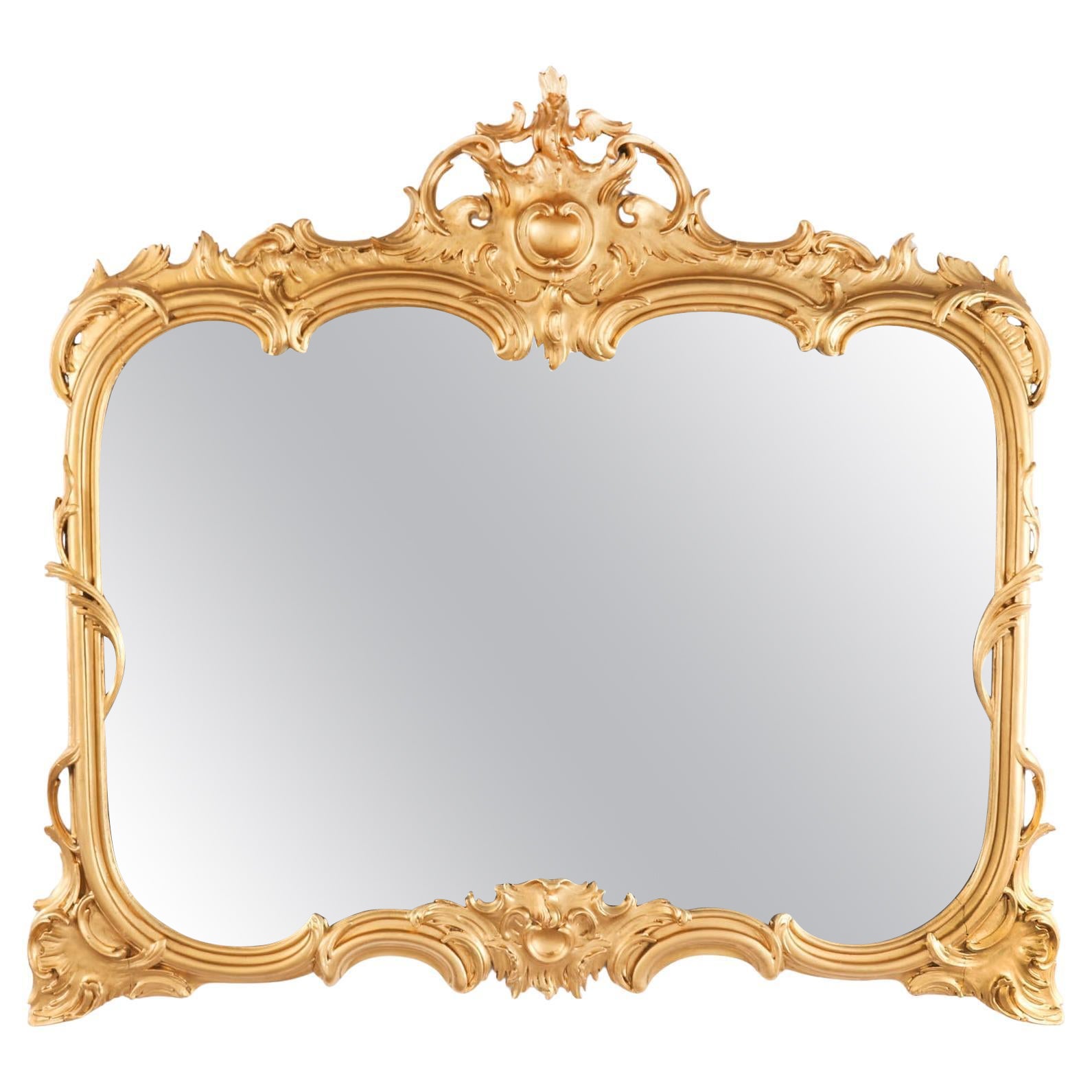 Antique Mirror in legno dorato di Giorgio III Revival del XIX secolo