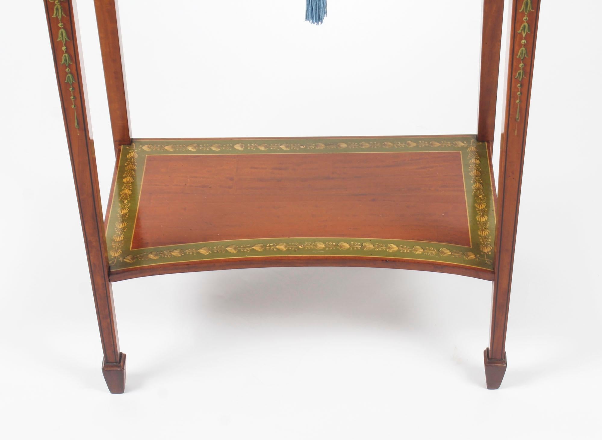 Antique George III Satinwood Cabinet Cheveret Wedgewood Plaques, 19th Century 2