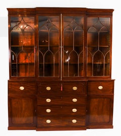 Bibliothèque secrète ancienne George III 19ème siècle