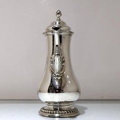 Antique George III Silver Coffee Pot London 1763 Thomas Whipham & Charles Wright