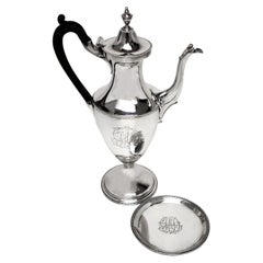 Used George III Silver Coffee Pot on Stand 1783