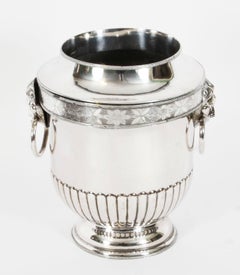 Antique George III Silver Plate Wine / Champagne Cooler Early 19th Century