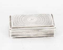 Antique George III Silver Snuff Box Pill Box London 1786 18th C