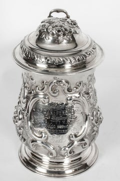 Antique George III Silver Tankard London by John Swift, 1763, 18th Century