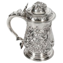 Antique George III Silver Tankard London by John Swift, 1763, 18th Century