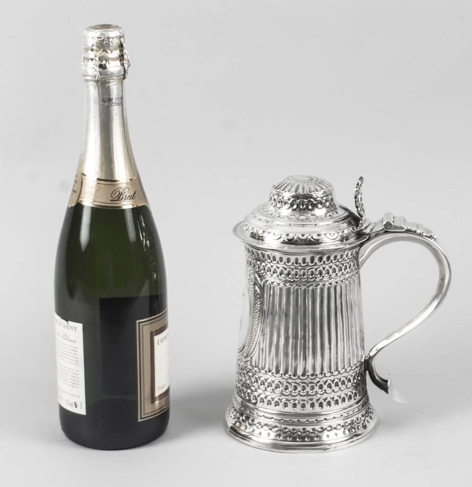Antique George III Silver Tankard Peter & Anne Bateman London, 1793 10