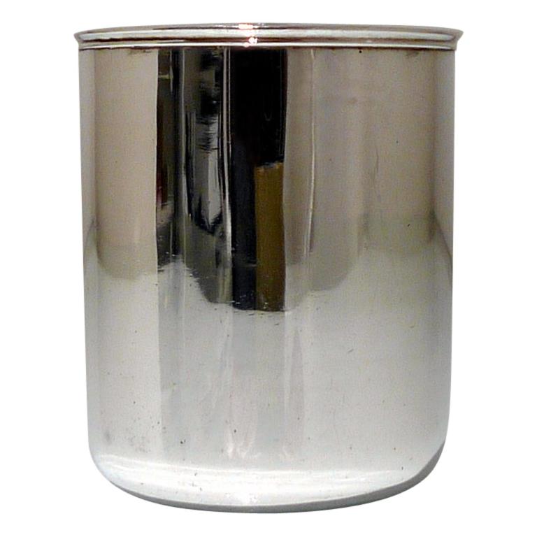 Antique George III Sterling Silver Beaker & Cover London, 1812 William Parker For Sale