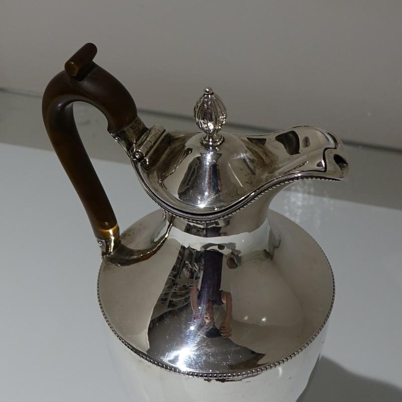Antique George III Sterling Silver Coffee Jug London 1779 John Scofield 6