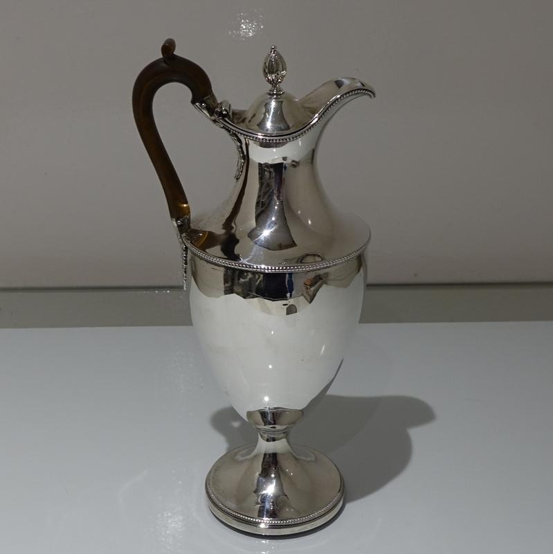 British Antique George III Sterling Silver Coffee Jug London 1779 John Scofield