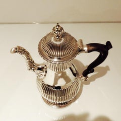 Antique George III Sterling Silver Coffee Pot London 1768 Charles Wright
