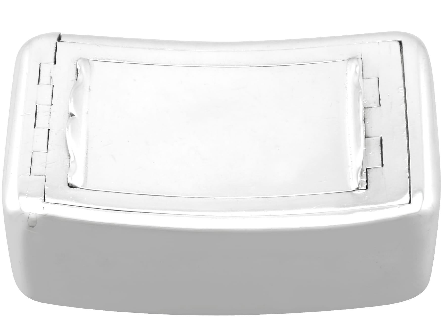 Antique George III Sterling Silver Combination Snuff and Pill Box For Sale