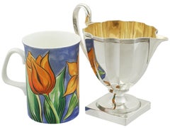 Antique George III Sterling Silver Cream Jug by Henry Chawner