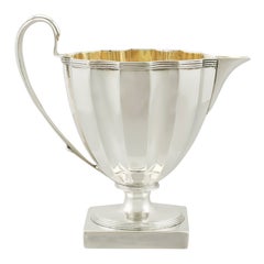 Antique George III Sterling Silver Cream Jug by Henry Chawner