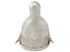 Antique George III Sterling Silver Fox Head Stirrup Cup