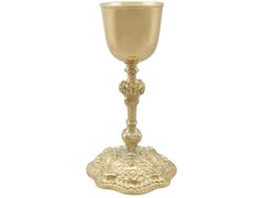 Antique George III Sterling Silver Gilt Chalice, 1771