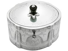 Antique George III Sterling Silver Locking Tea Caddy (1783)