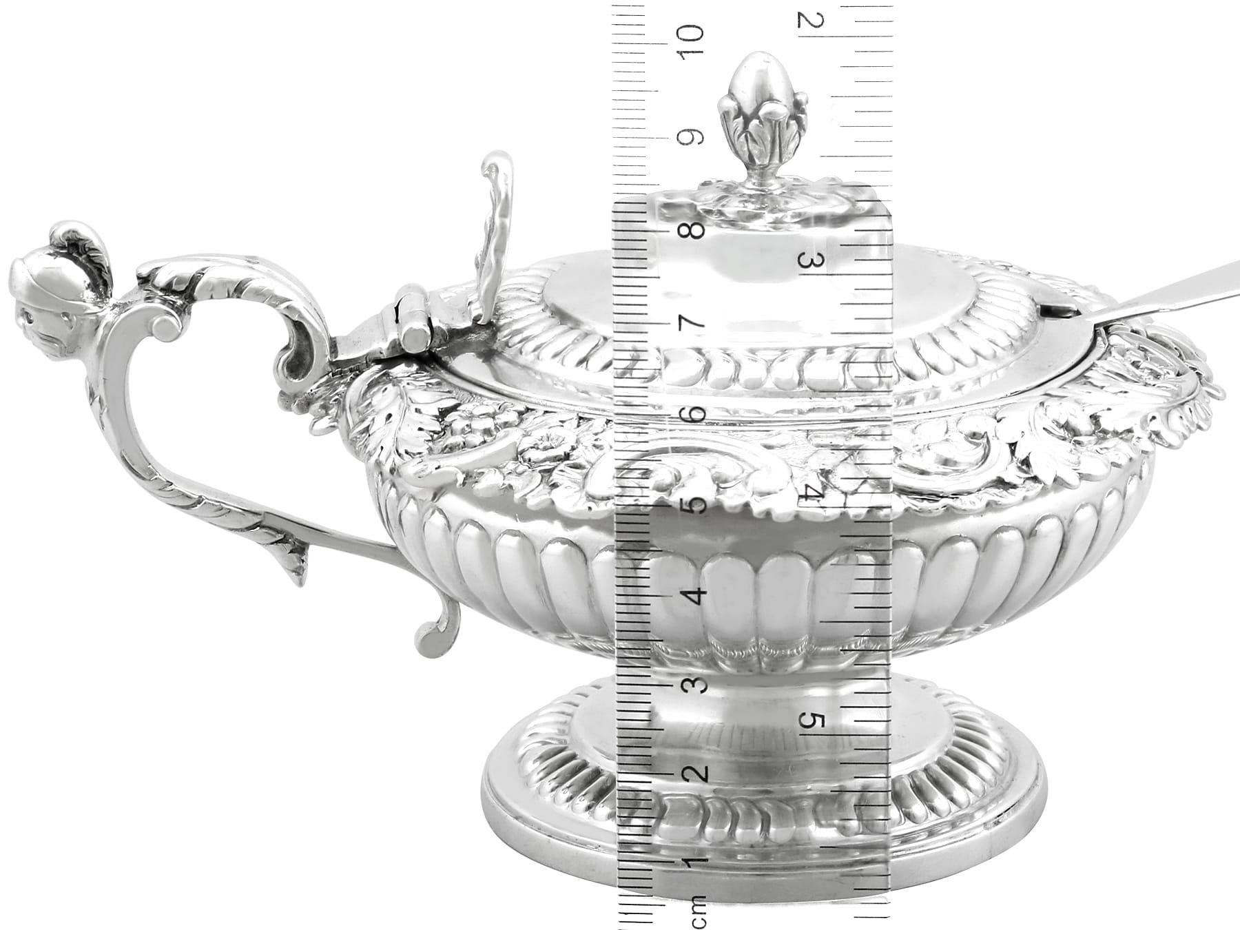 Antique George III Sterling Silver Mustard Pot (1817) For Sale 9