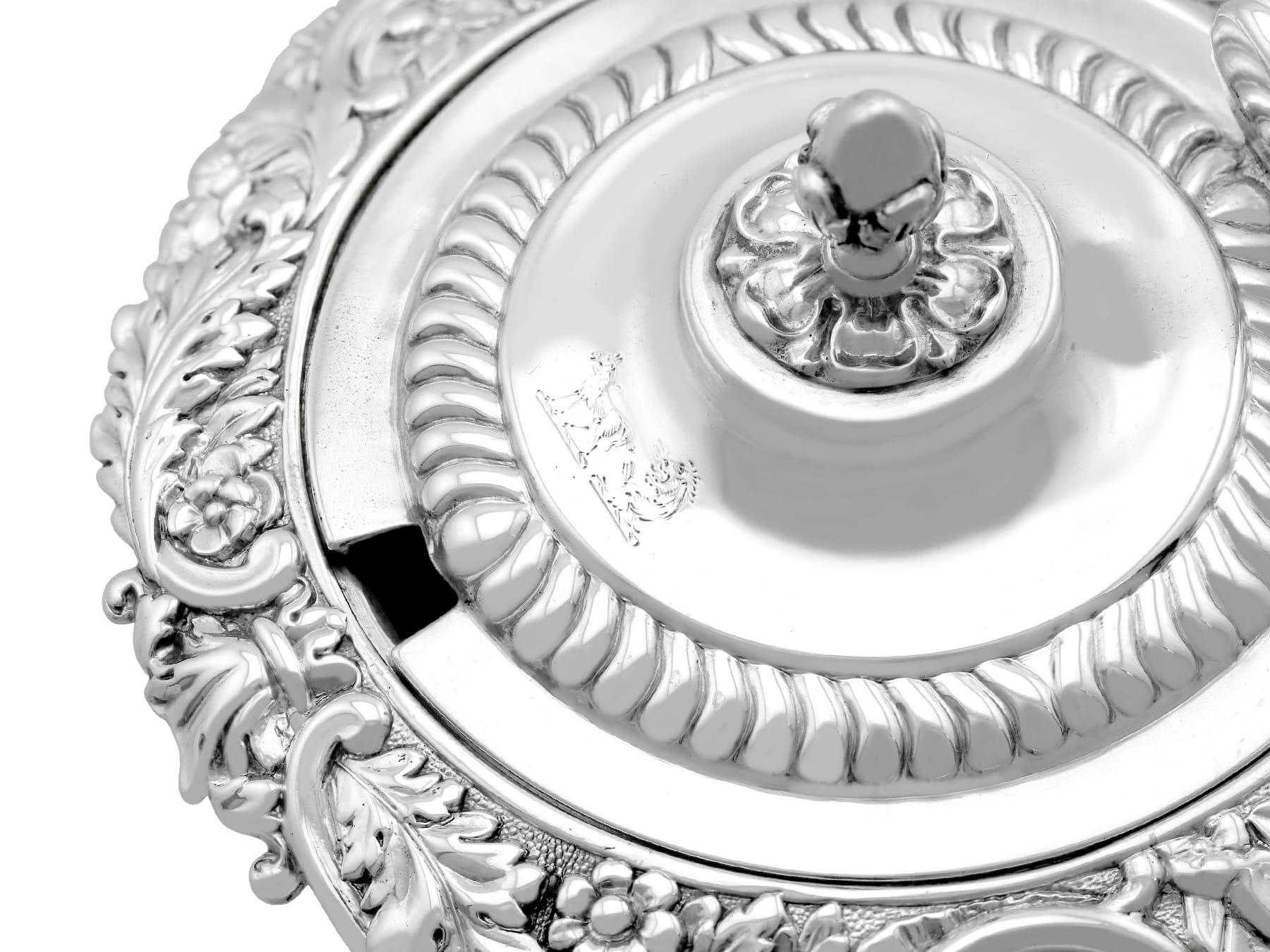 Antique George III Sterling Silver Mustard Pot (1817) For Sale 1