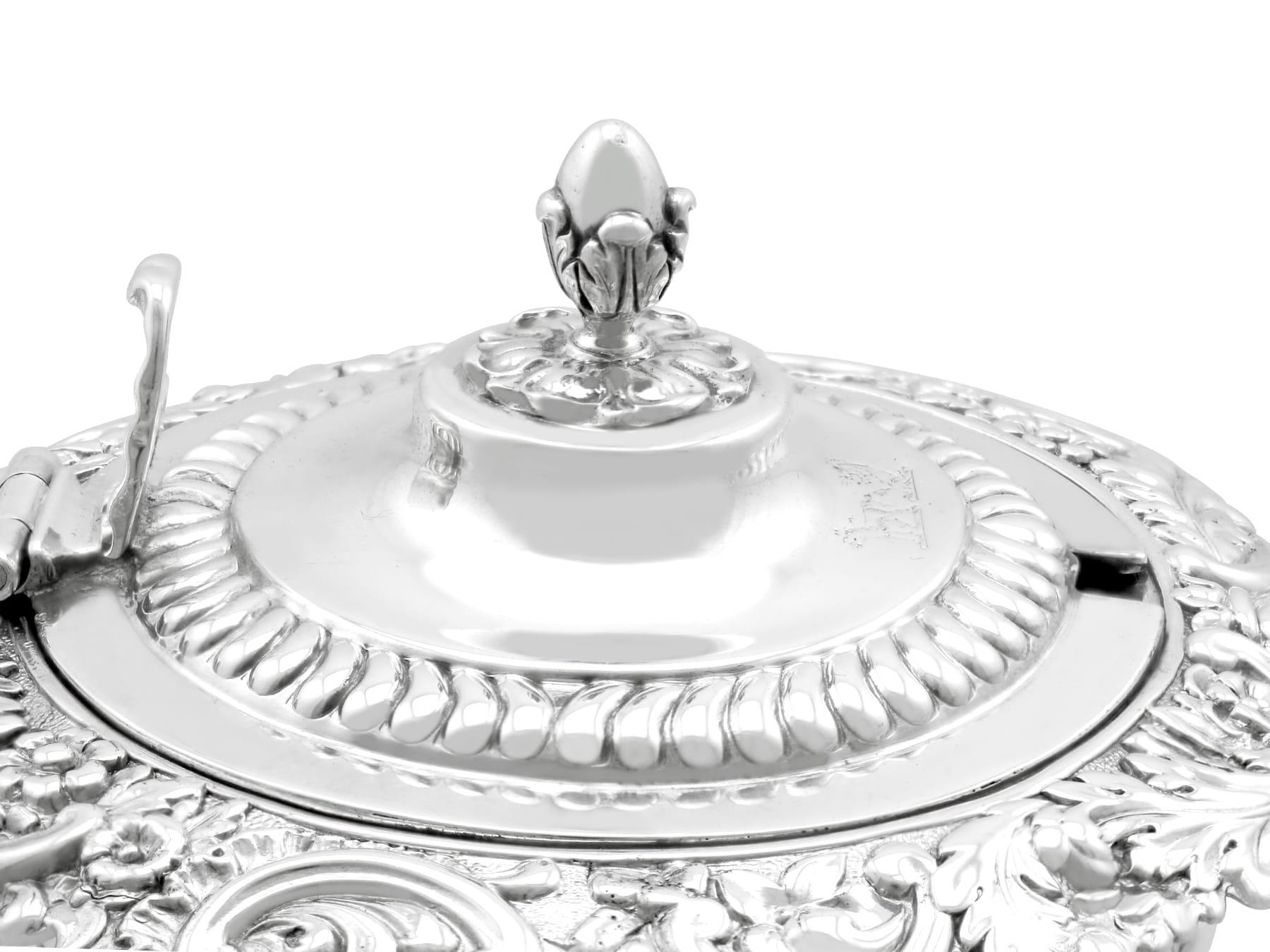 Antique George III Sterling Silver Mustard Pot (1817) For Sale 2