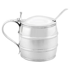 Antique George III Sterling Silver Mustard Pot, London, 1798