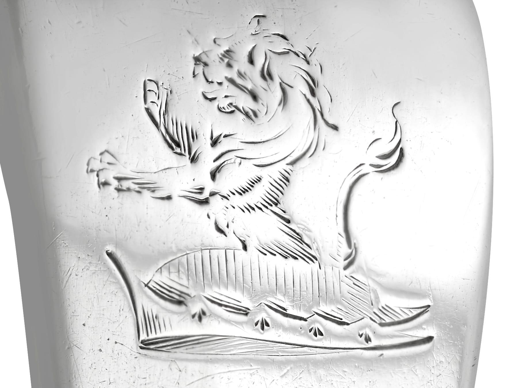 Argent sterling Fourchette de service à salade ancienne en argent sterling George III (1785) en vente
