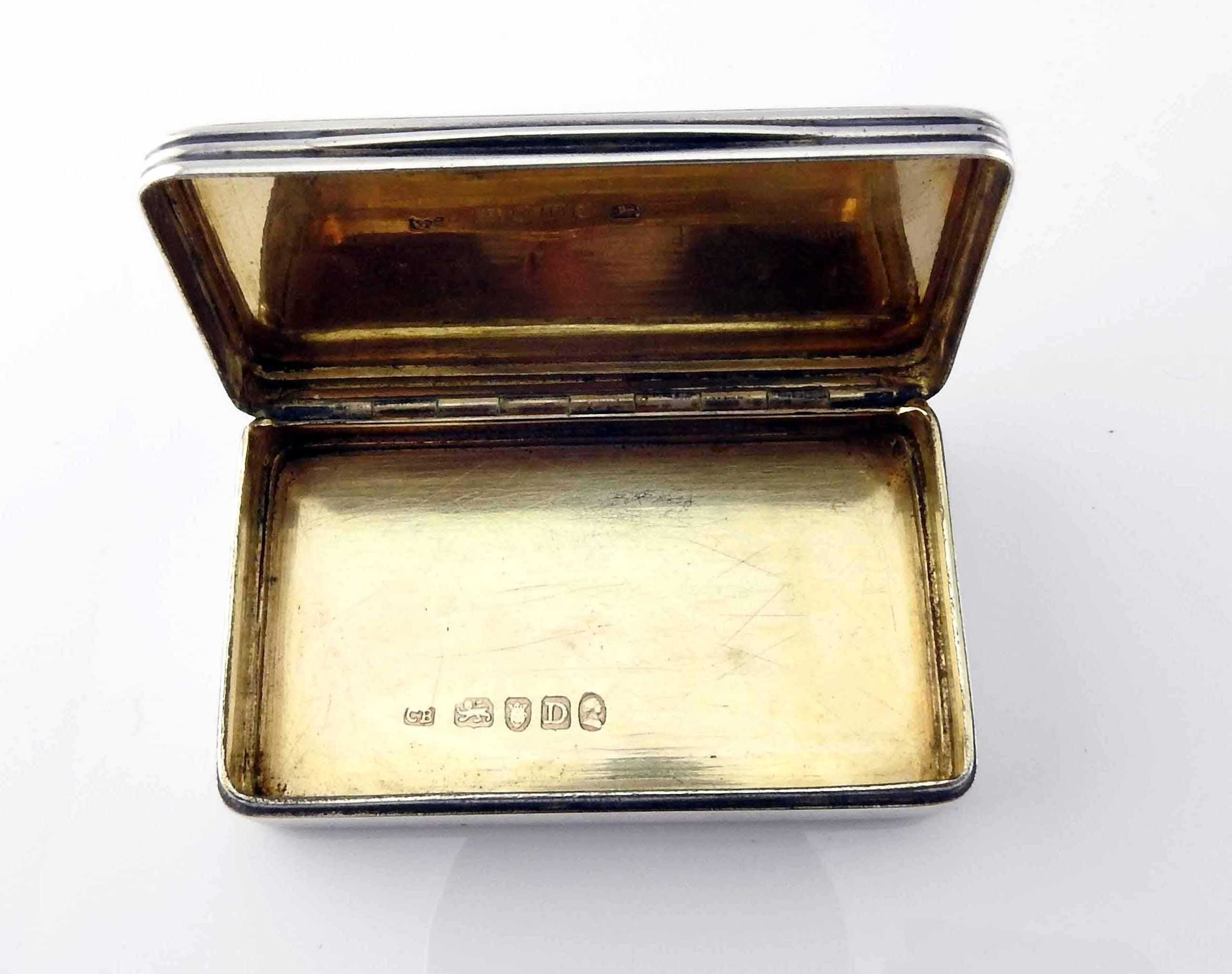 Antique George III Sterling Silver Snuff Box by Cornelius Bland #4355 For Sale 6