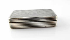 Antique George III Sterling Silver Snuff Box by Cornelius Bland #4355